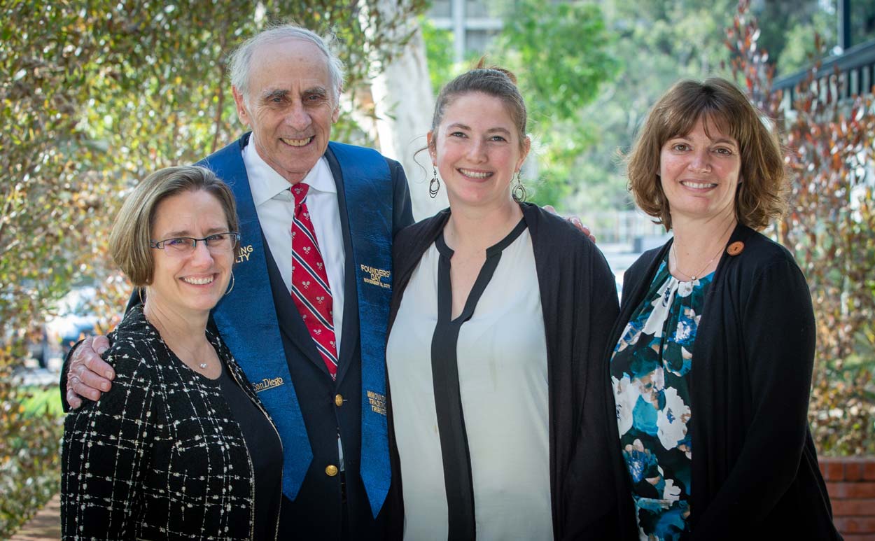 Group photo of Kit Pogliano, Stuart Brody, Hannah Grunwald and Kimberly Cooper